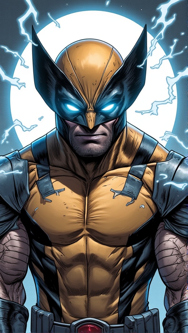 Wolverine of Marvel comic,  angry,  wolverine mask on Tensor.Art
