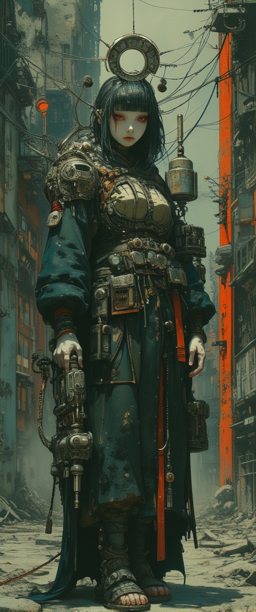 Full body shot,  Cyberpunk,  Gothic on Tensor.Art