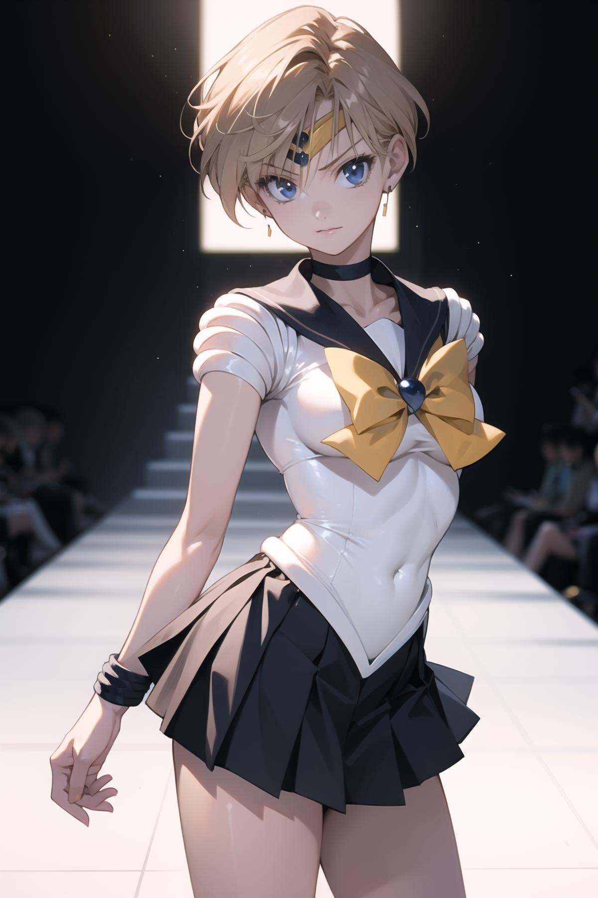 harukasm,  sailor senshi uniform,  leotard on Tensor.Art