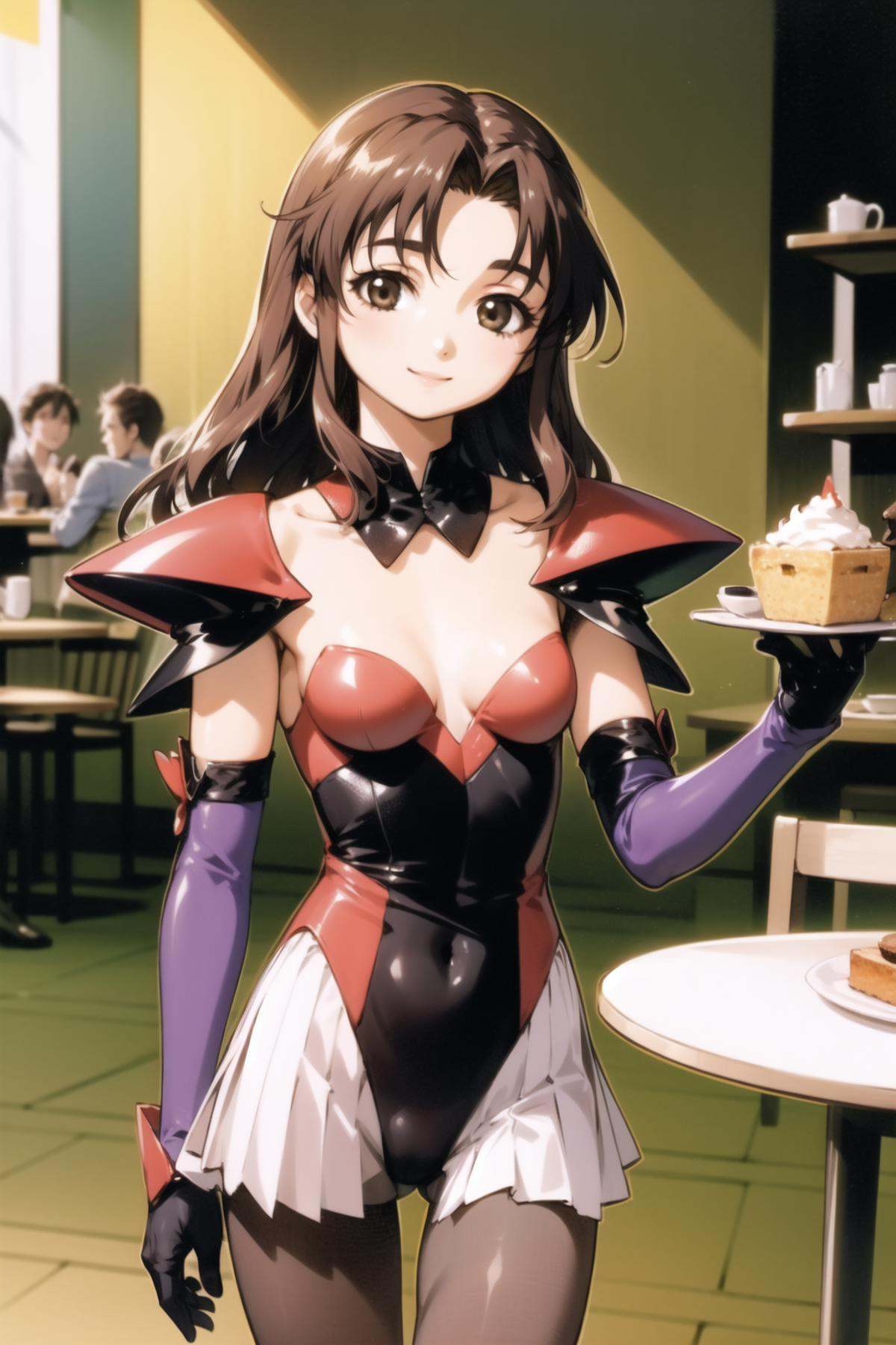 hyatt,  pauldrons,  leotard on Tensor.Art