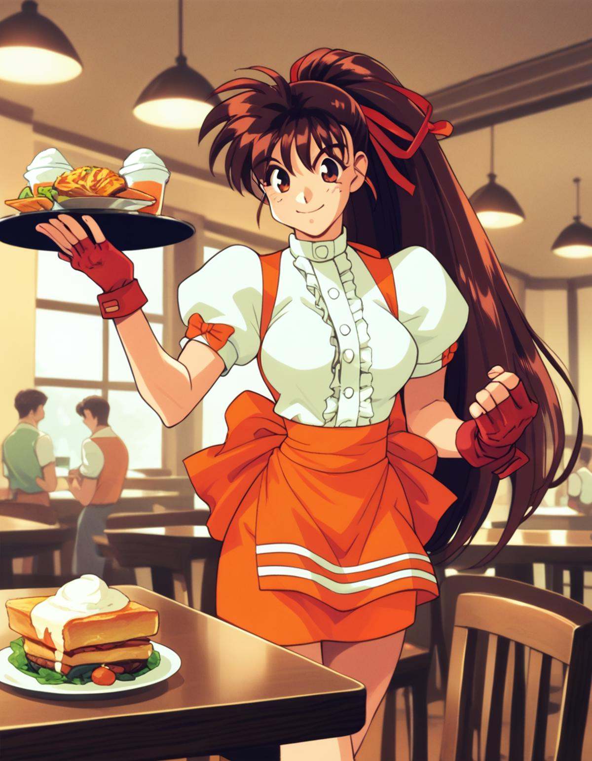 takeuchi yuka,  anna miller,  waitress on Tensor.Art