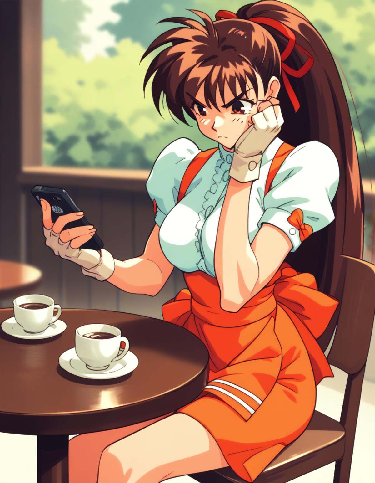takeuchi yuka,  anna miller,  waitress on Tensor.Art