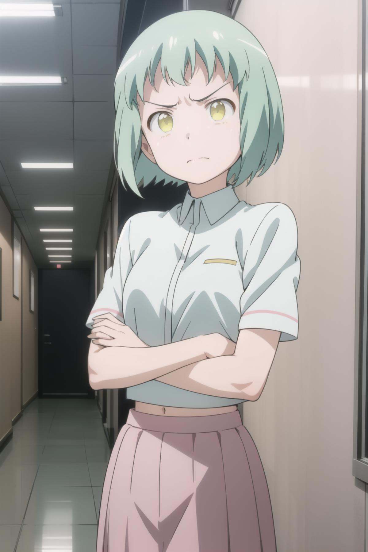 kusakabe,  1girl,  arms crossed on Tensor.Art