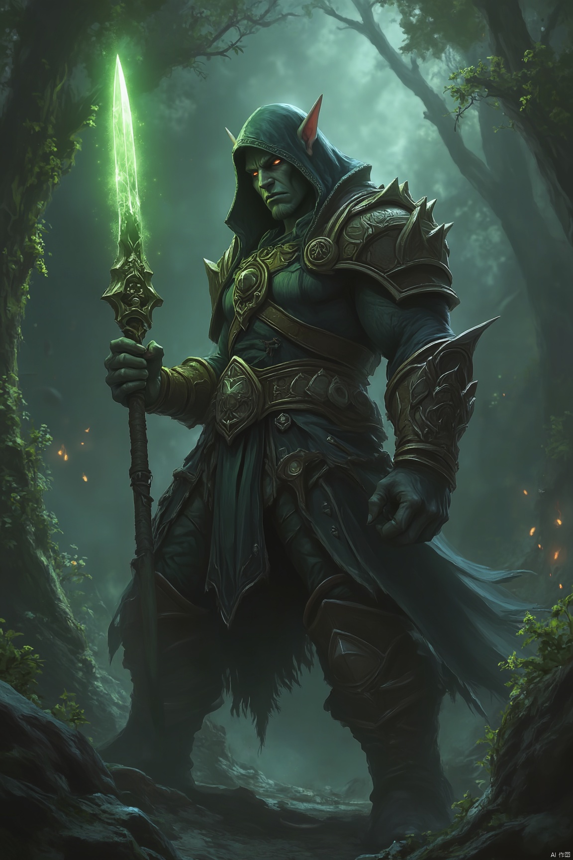 night elf, dagger, assassin, jungle