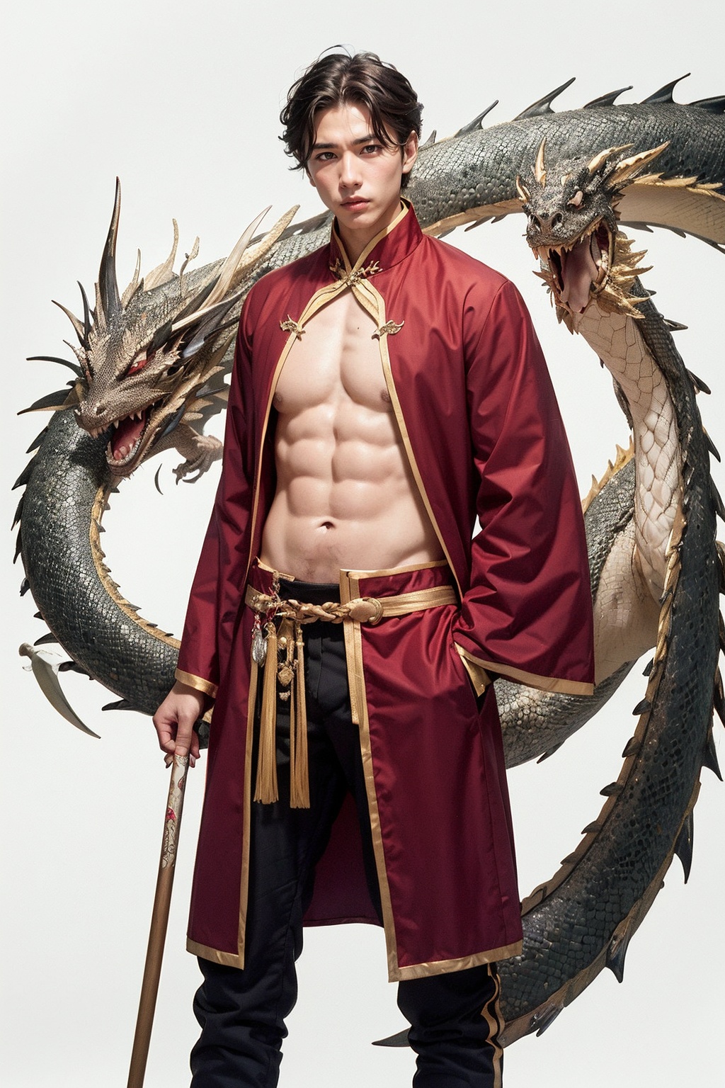 1man,  Hanfu,  Illustration on Tensor.Art