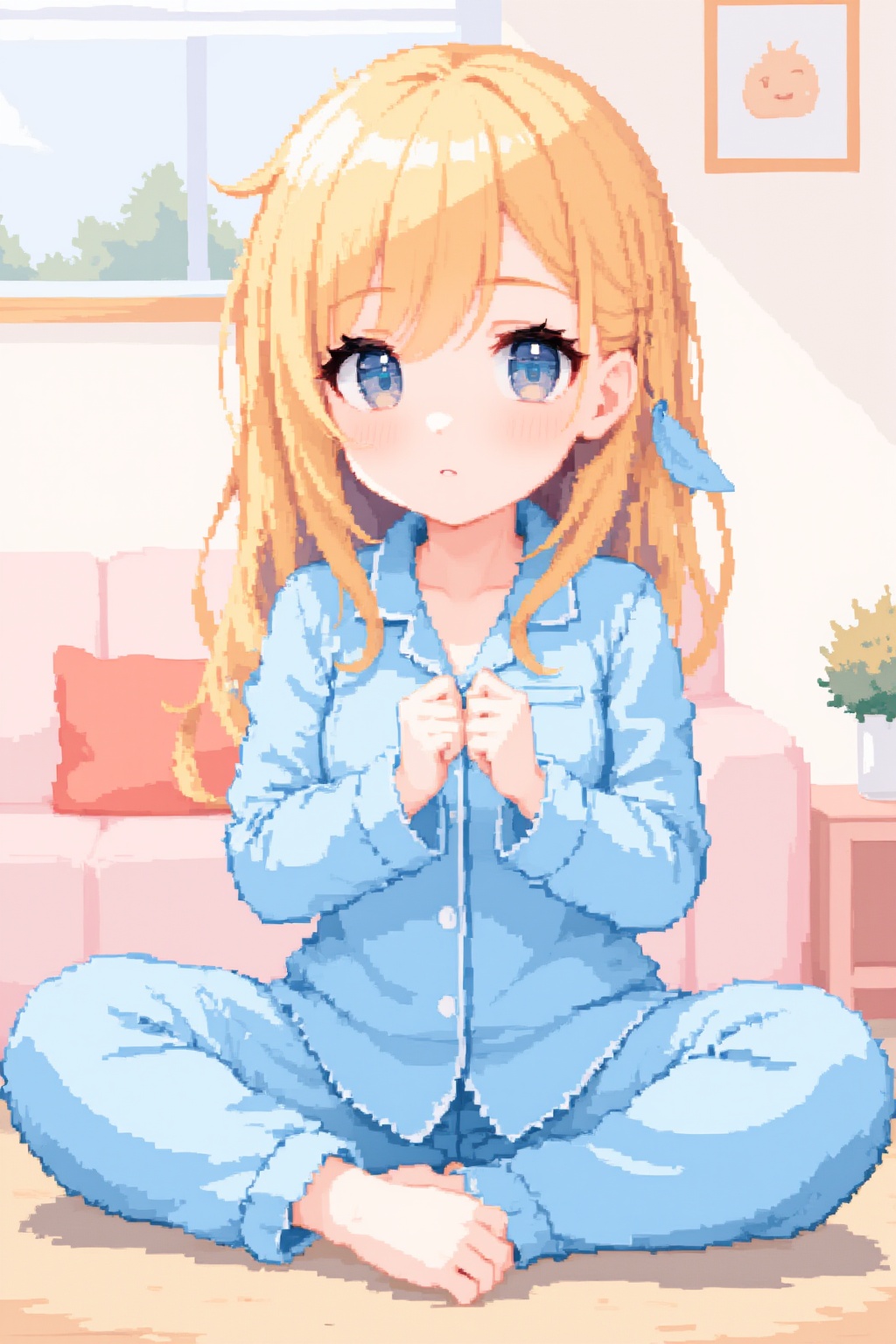 1girl,  blonde hair,  upper body on Tensor.Art