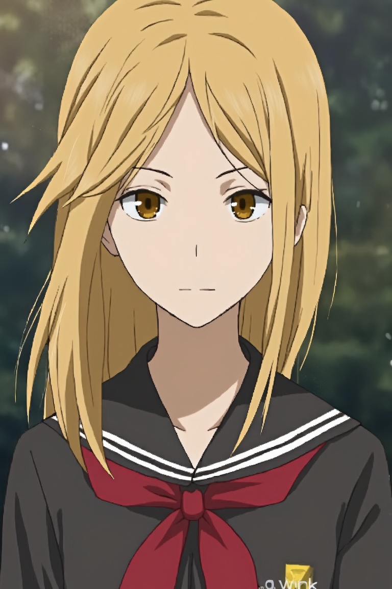 Reiko Natsume,  Anime Girl,  Dusty blonde hair on Tensor.Art