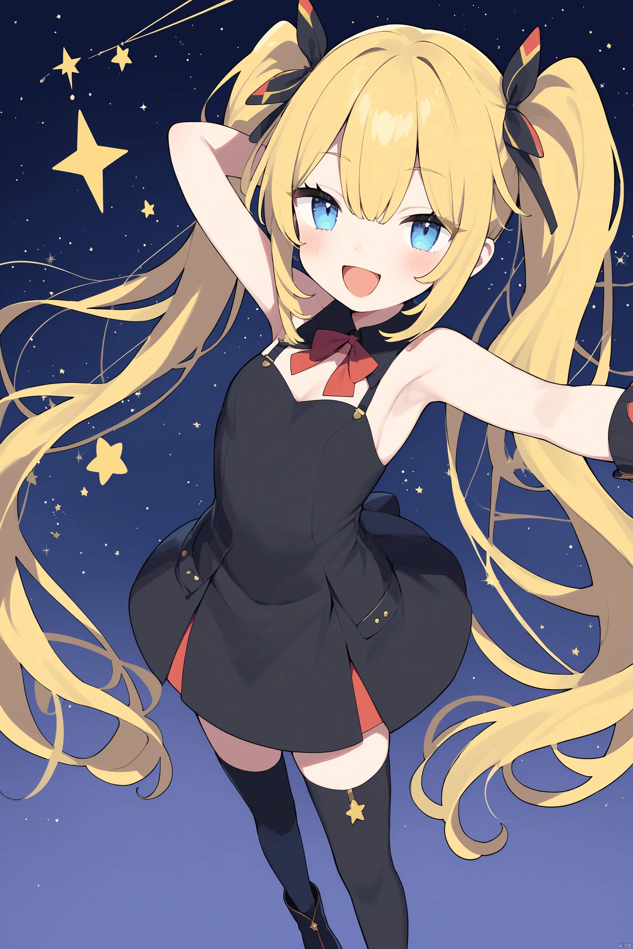 1girl,  :d,  armpits by 叫我浅笑大人就好了 on Tensor.Art