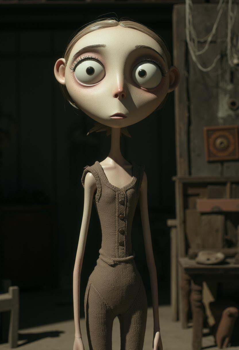 tburton_style,  A tall,  thin on Tensor.Art