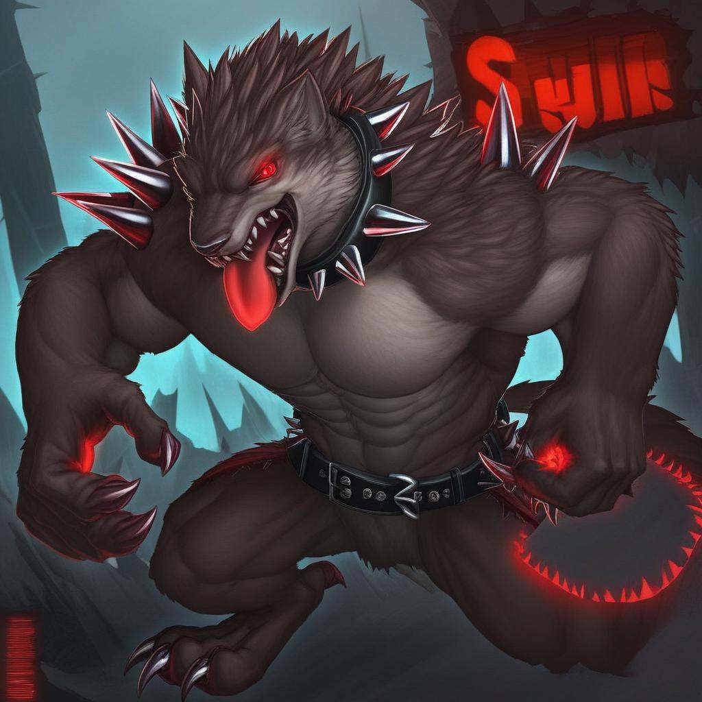 short hair,  muscular,  tongue on Tensor.Art