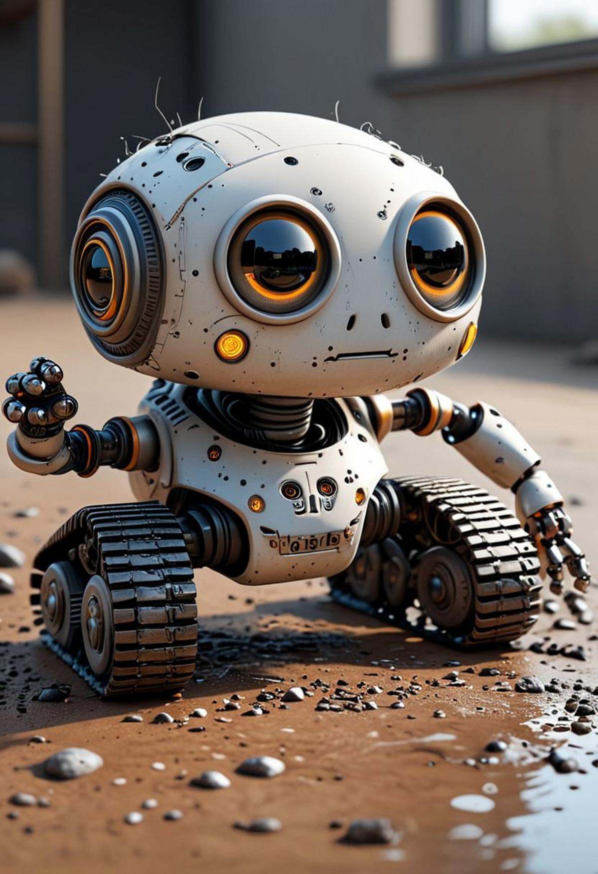 cute robot,  crawler,  [ 3D rendering by Gipm80 on Tensor.Art