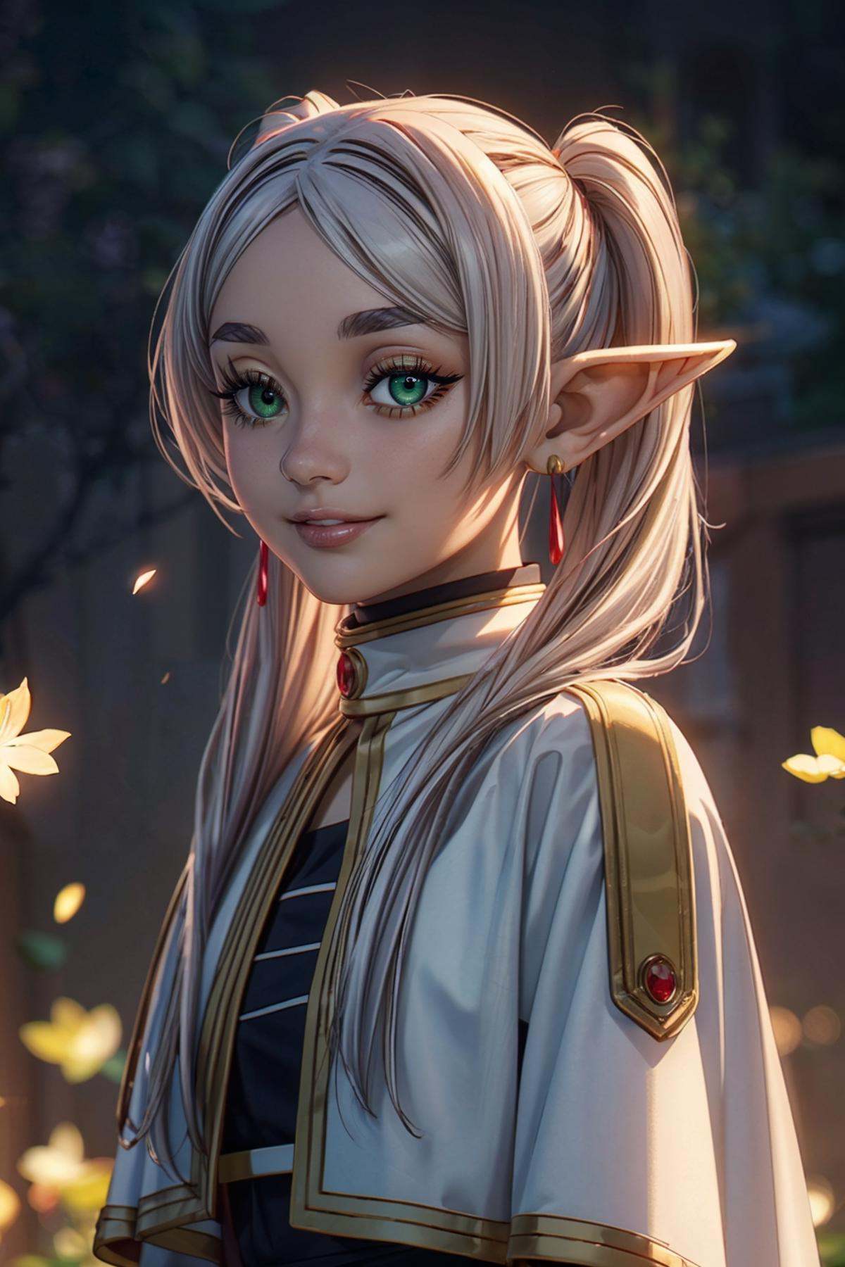 zzFrieren,  long hair,  white hair on Tensor.Art