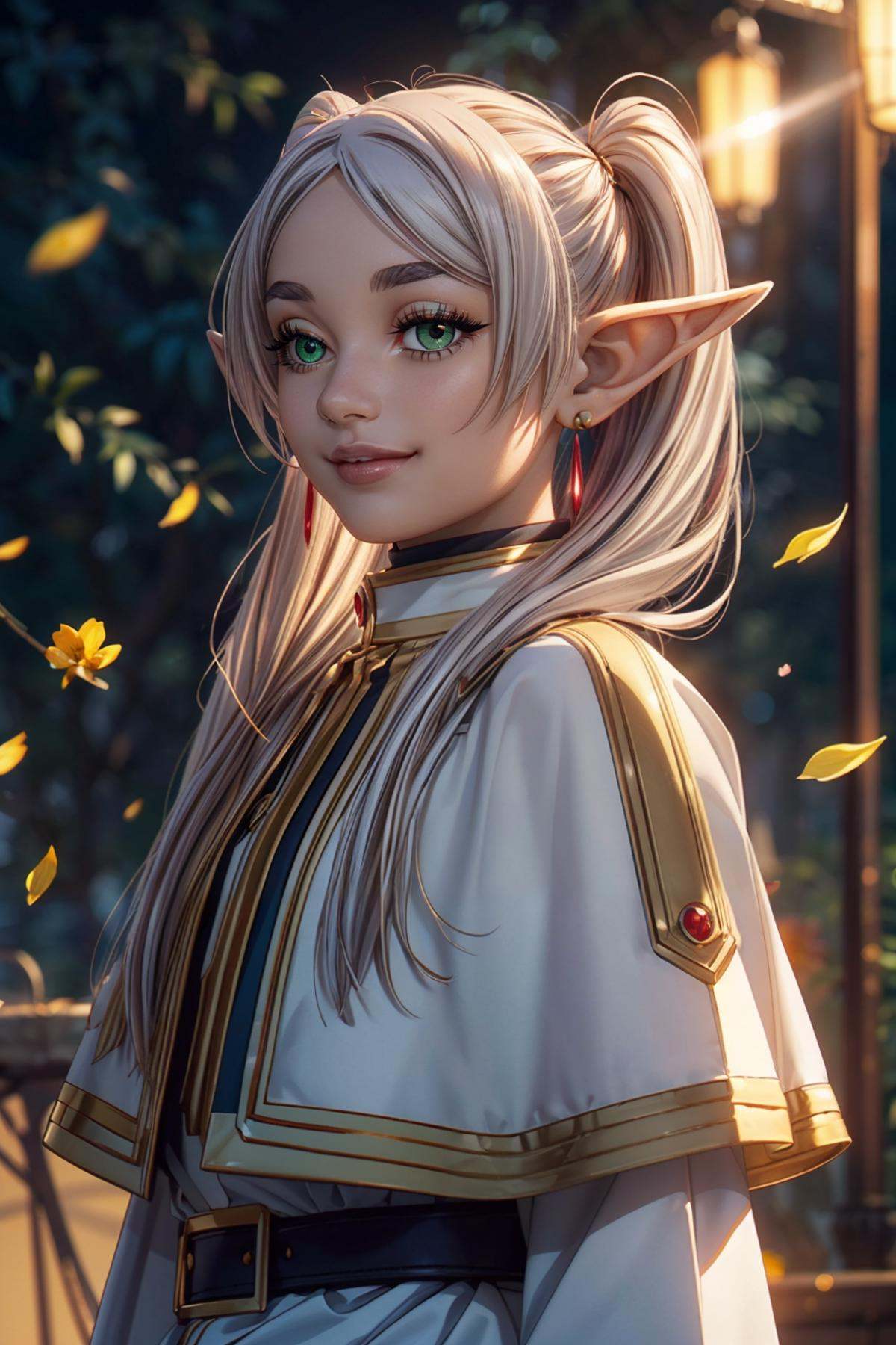 zzFrieren,  long hair,  white hair on Tensor.Art