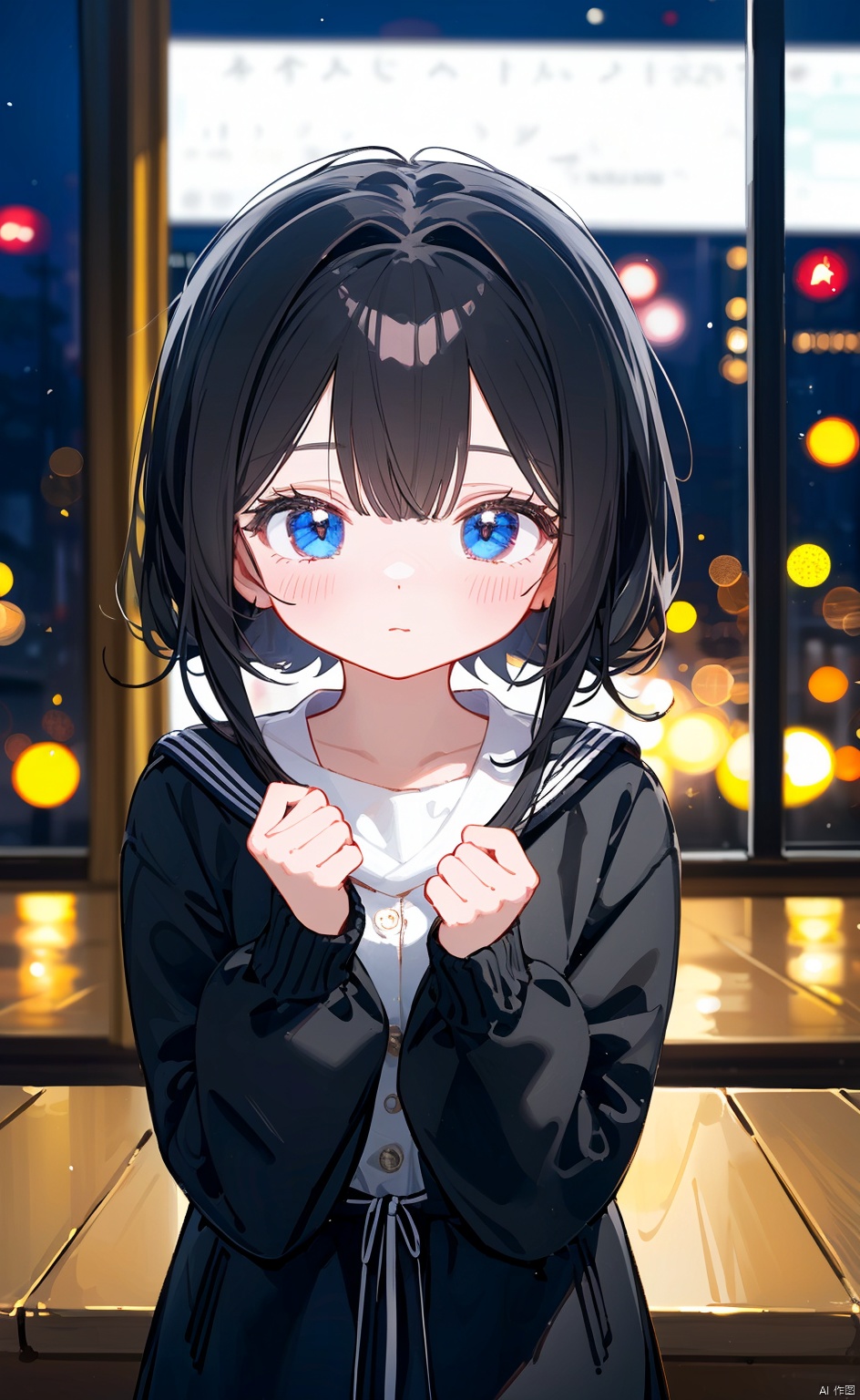 masterpiece,8k,best quality,（1girl）,(solo),kawaii,(depth of field),room,night