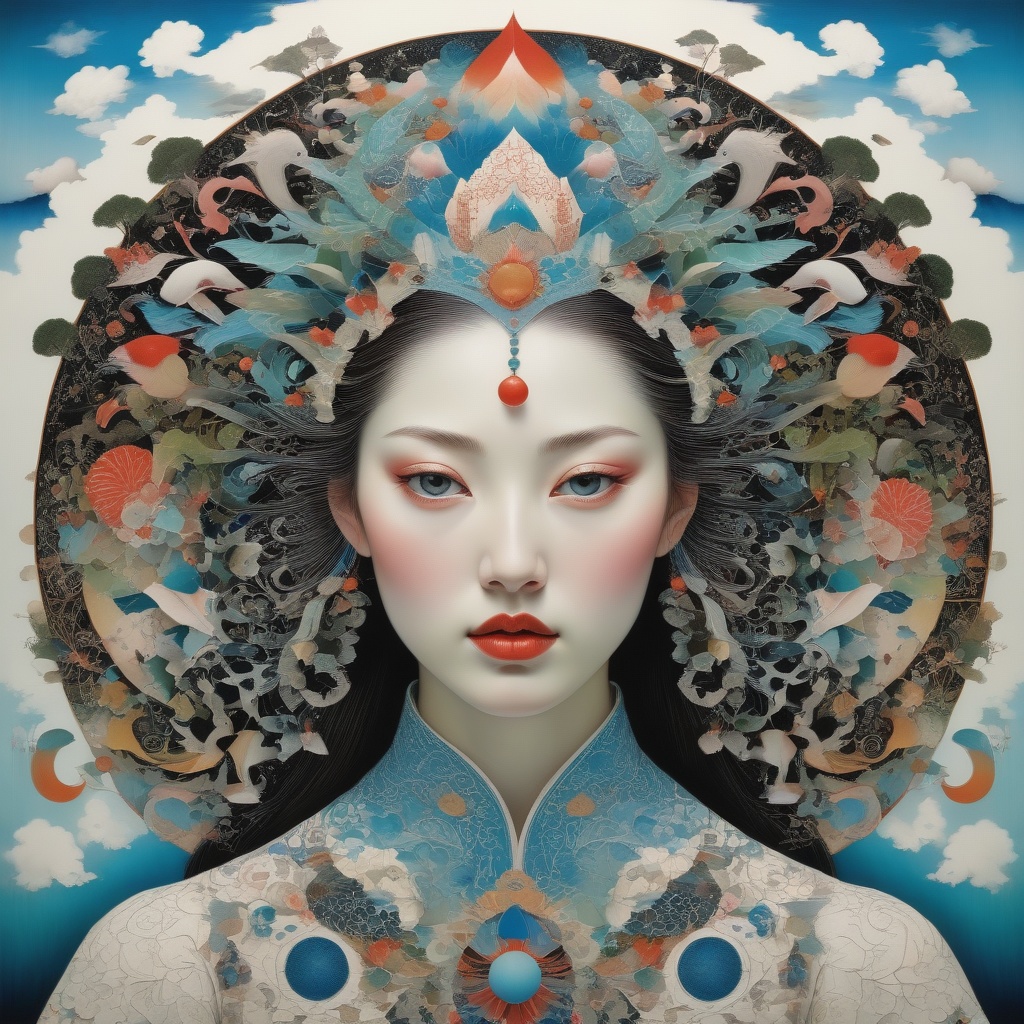 1 girl's face is Caucasian,  photography in the style of detailed hyperrealism ,  creature on Tensor.Art