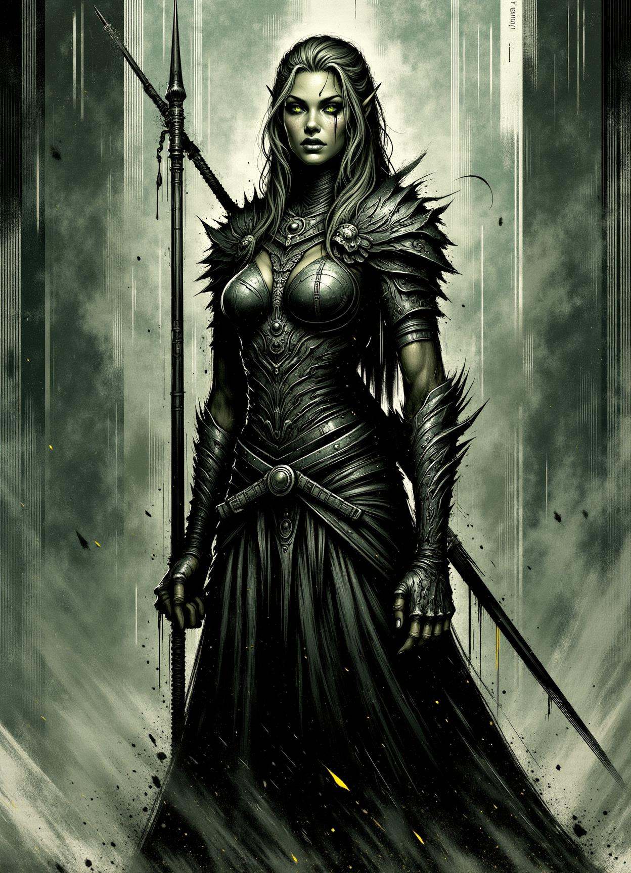 DonMB14ckB377yFX,sfw,  female ayleids (wild elves, extinct), wizard,assassin, sabaton