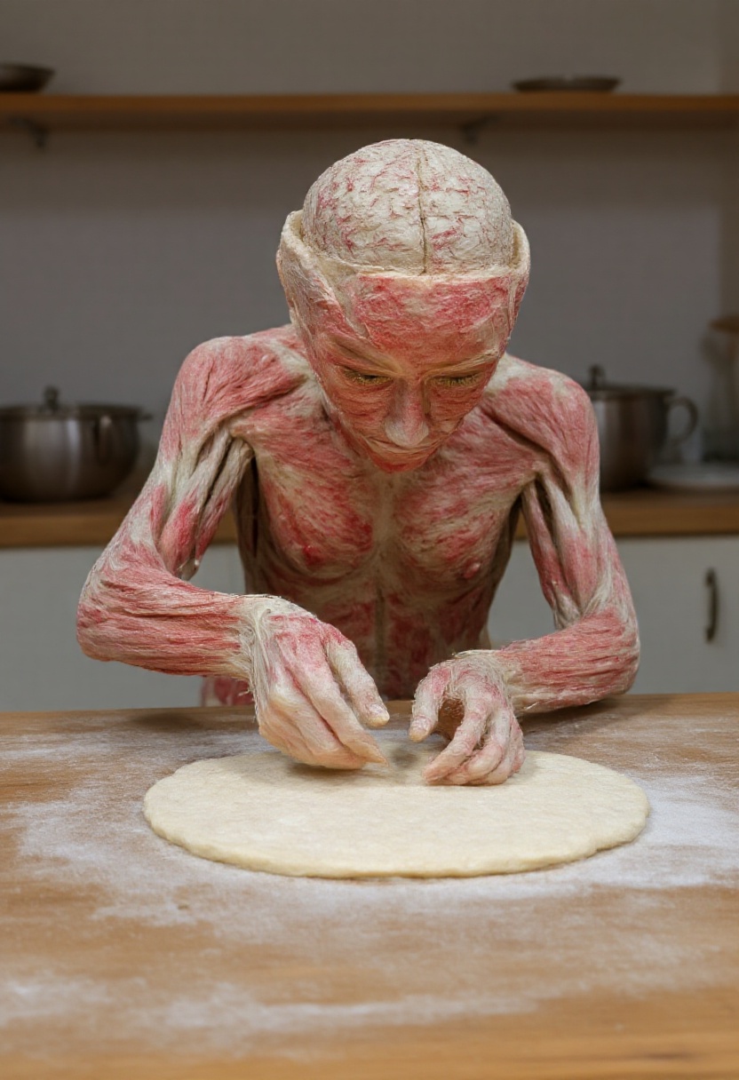 A plastinate baking in the kitchen. on Tensor.Art