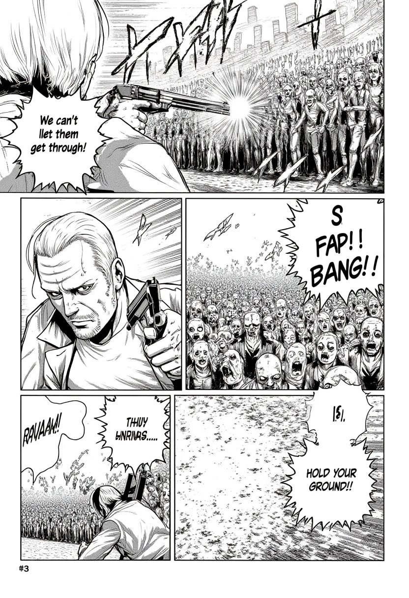 Black-and-white manga scene inspired by The Walking Dead (Zombie Horde Attack)A tense,  action-filled manga scene depictin...