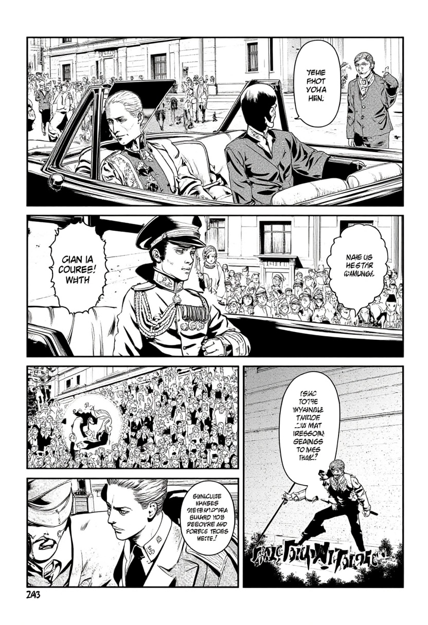 A black-and-white manga scene inspired by The Assassination of Archduke Franz Ferdinand (June 28,  1914)The moment that tr...