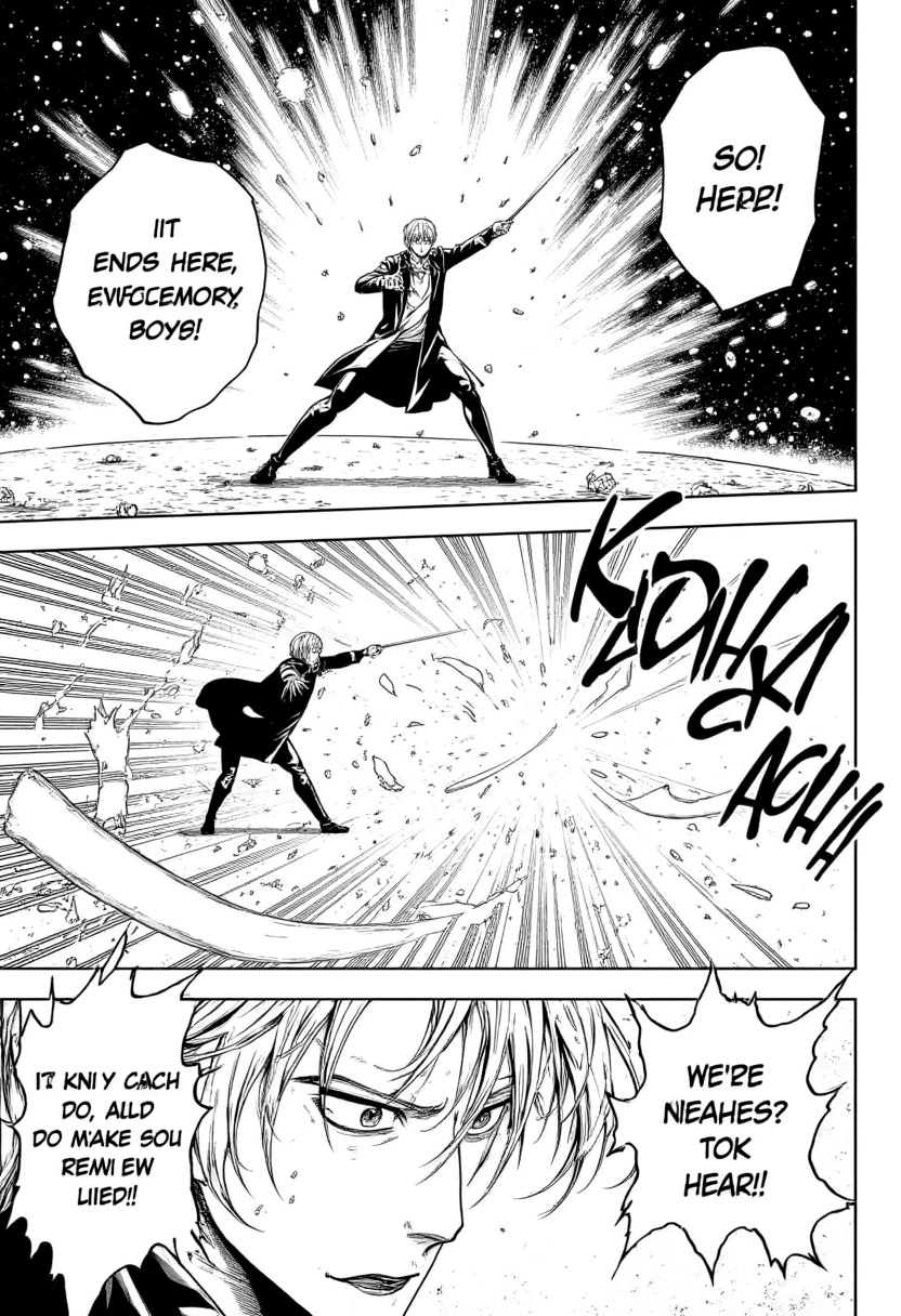 Black-and-white manga scene inspired by Harry Potter (Final Duel with Voldemort)A fast-paced,  intense black-and-white man...
