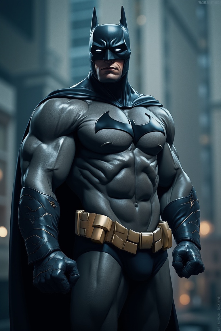 Amazing man,  muscle,  Batman outfit on Tensor.Art