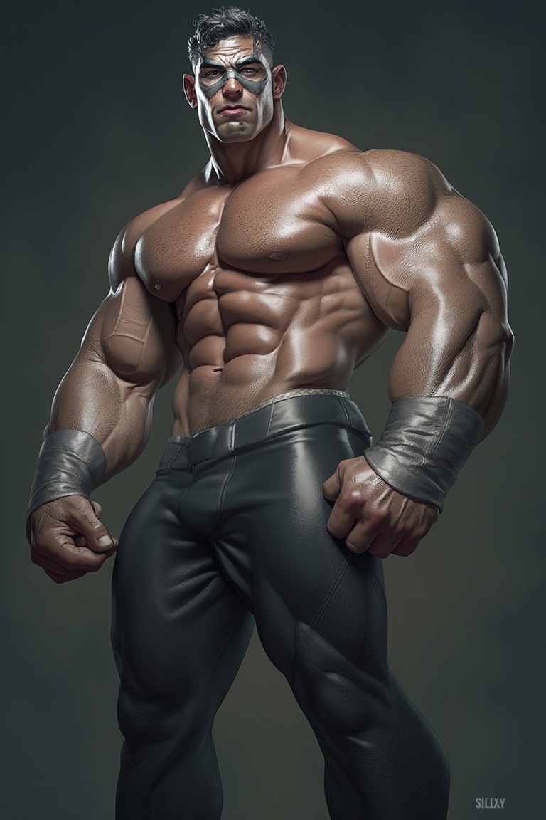 Amazing man,  muscle,  Silverjow style on Tensor.Art