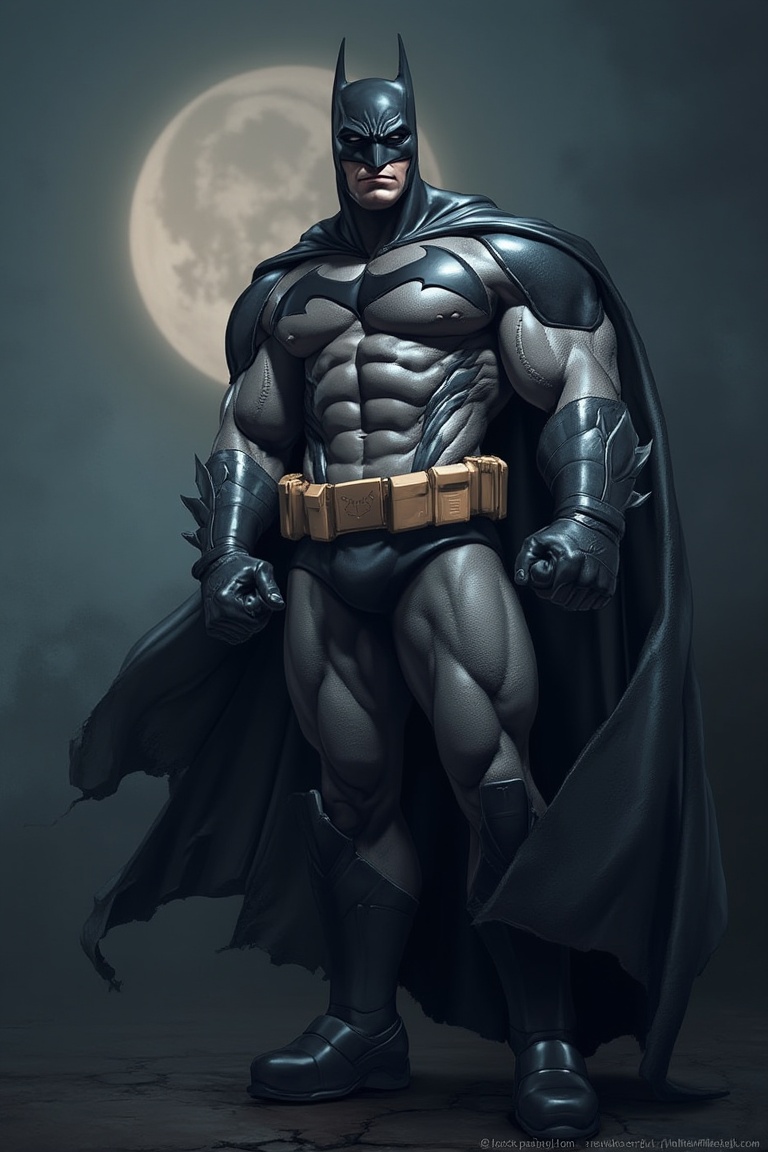 Amazing man,  muscle,  Batman outfit on Tensor.Art