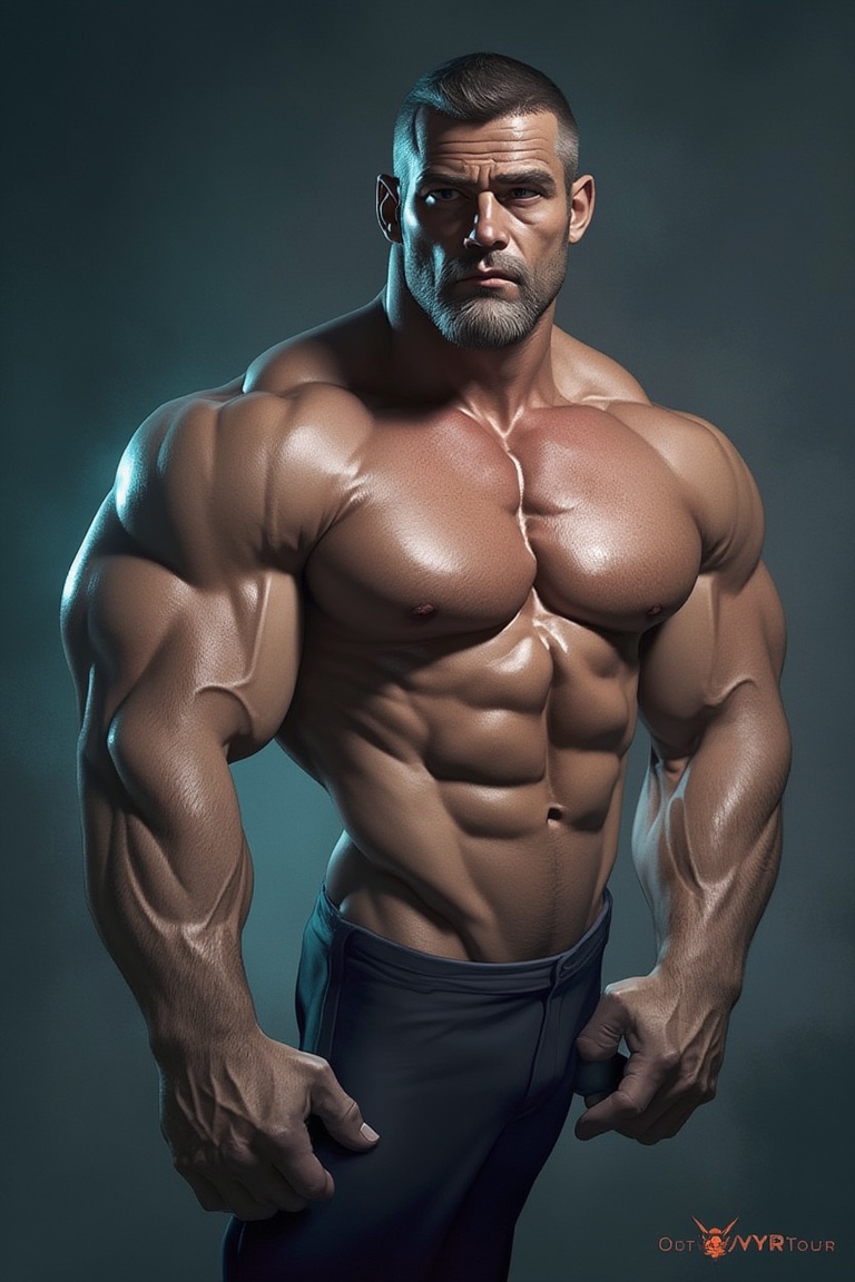 Amazing man,  muscle,  Silverjow style on Tensor.Art