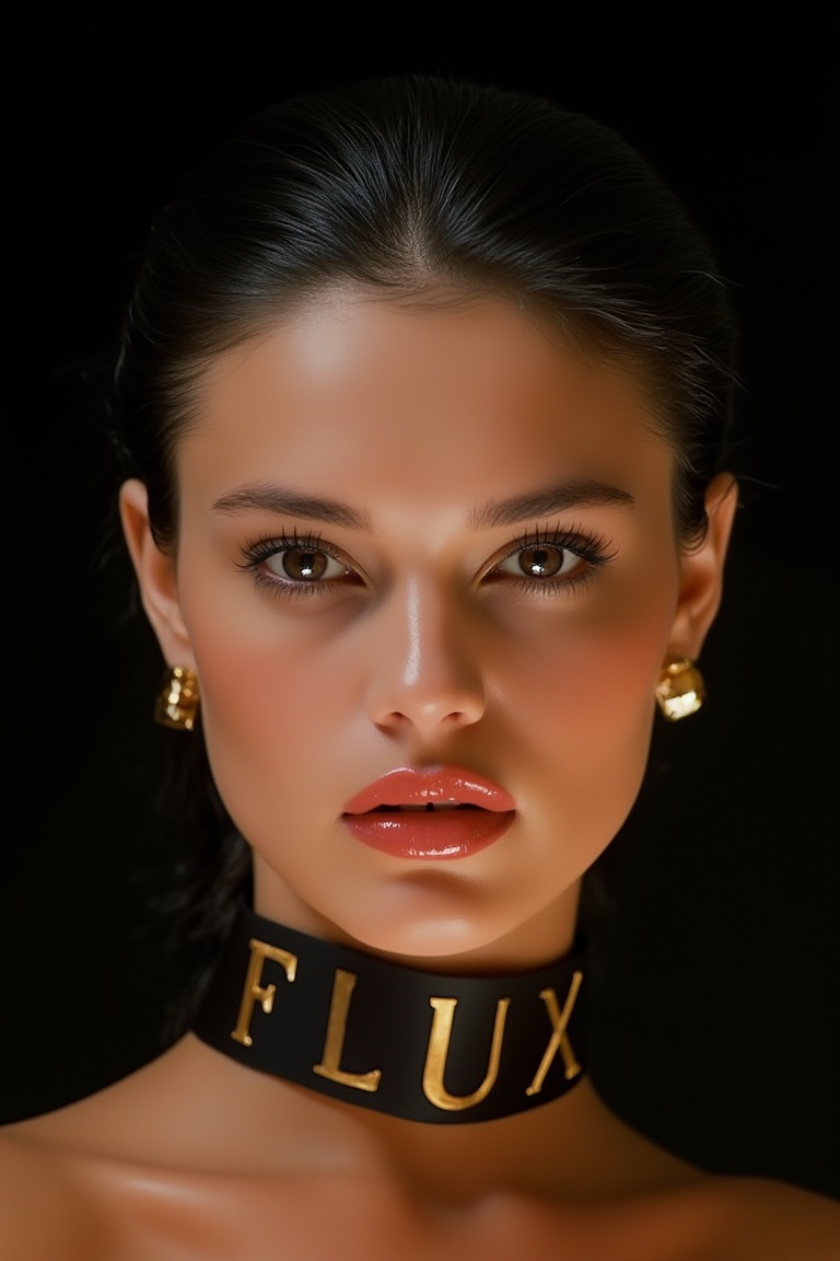 woM4gV1nt4g3 style,  A stunning portrait of a woman with black slicked back hair,  wet hair on Tensor.Art