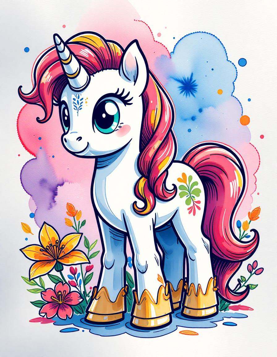 tshirt design, my little pony, the style of wat3rc0l0r