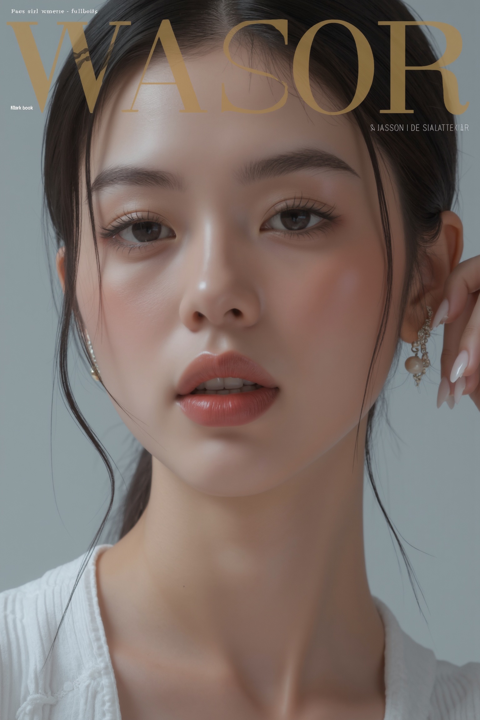 Magazine cover with title "Tensor Art" elegant and cool,  full body,  masterpiece on Tensor.Art