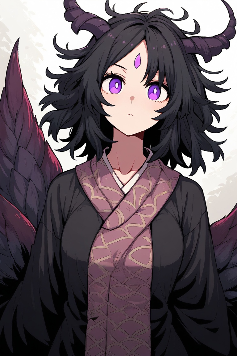 1girl,  solo,  black hair on Tensor.Art