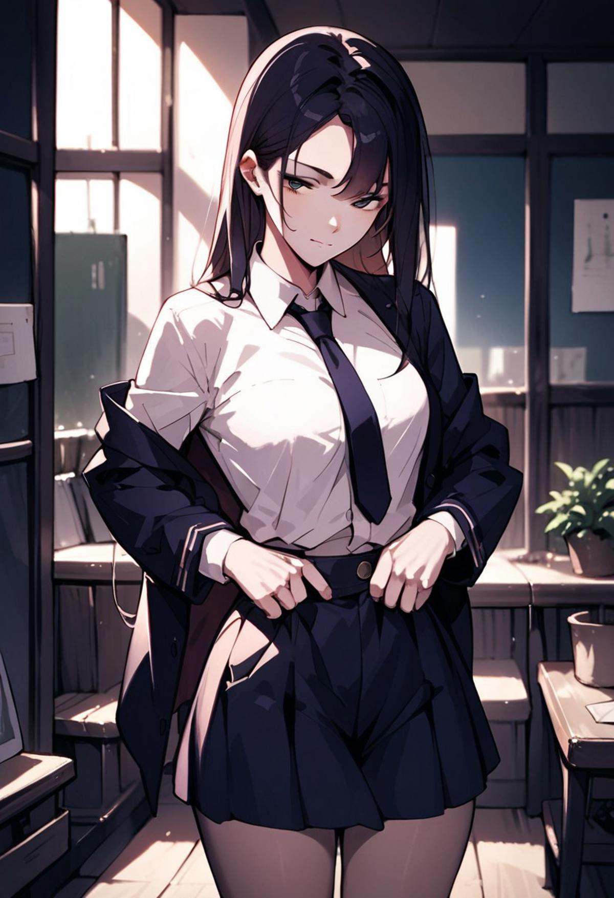 score_9, score_8_up, score_7_up, source_anime, ADJUSTING SKIRT, 