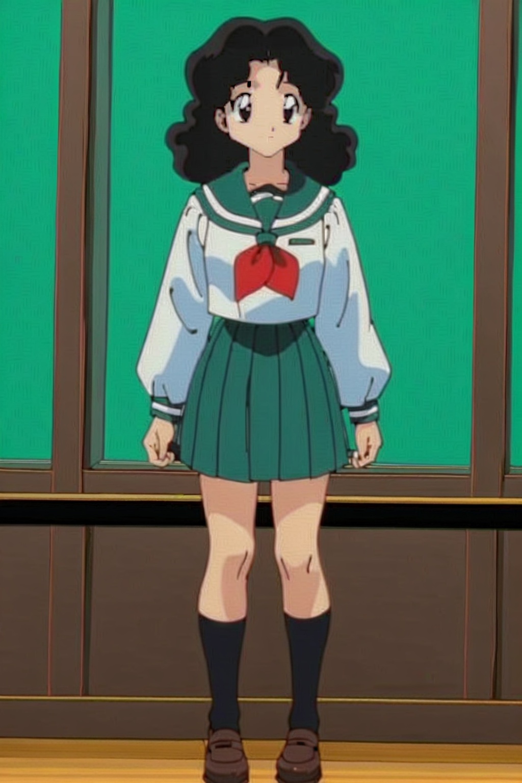 1girl,  solo,  wavy hair on Tensor.Art