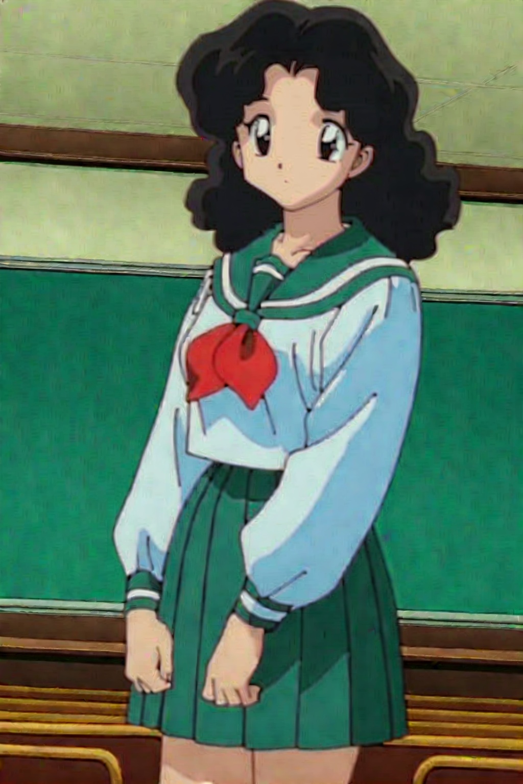 1girl,  solo,  wavy hair on Tensor.Art