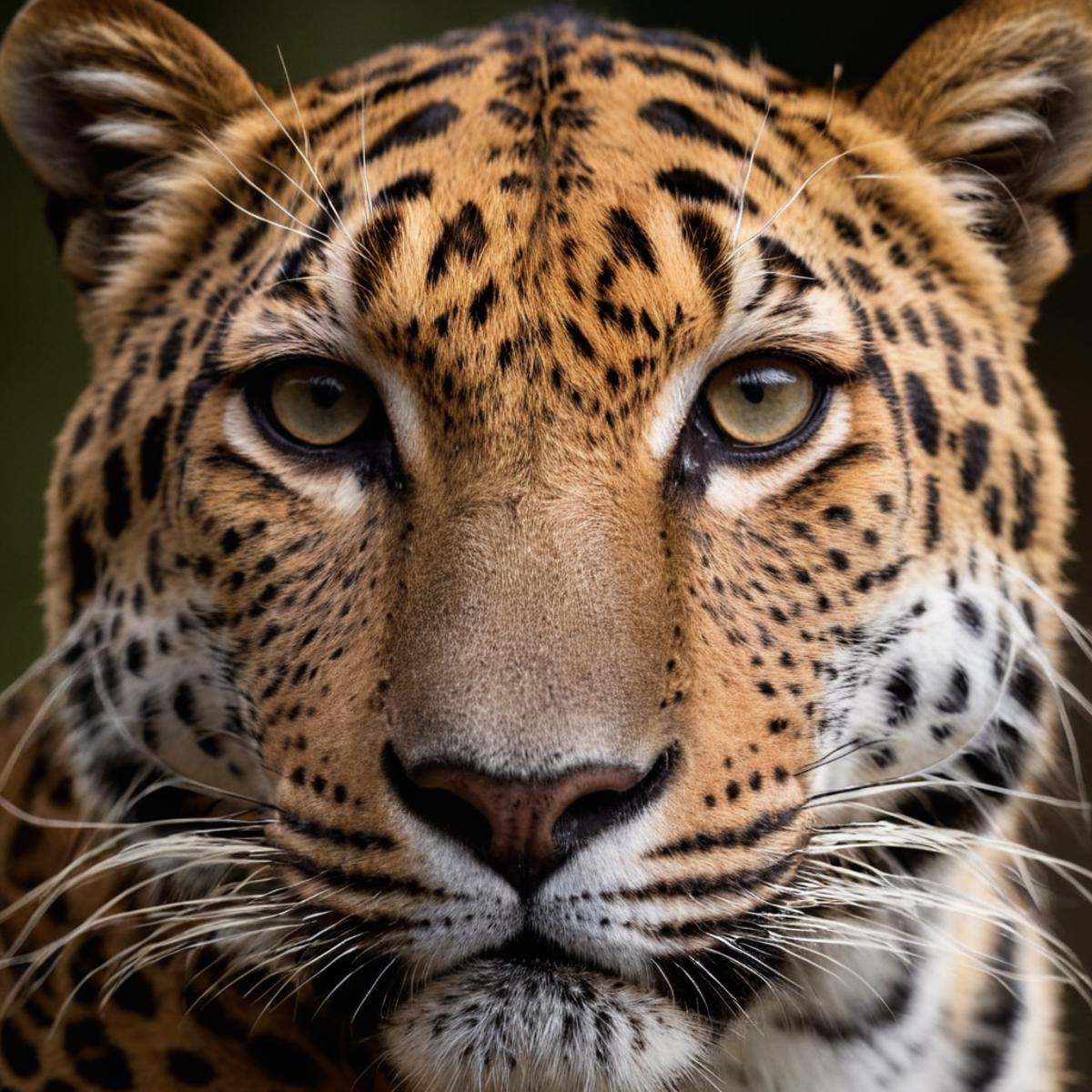 cinematic film still of perfect hands A cinematic skin texture style still image of a leopard is staring at the camera,  d...