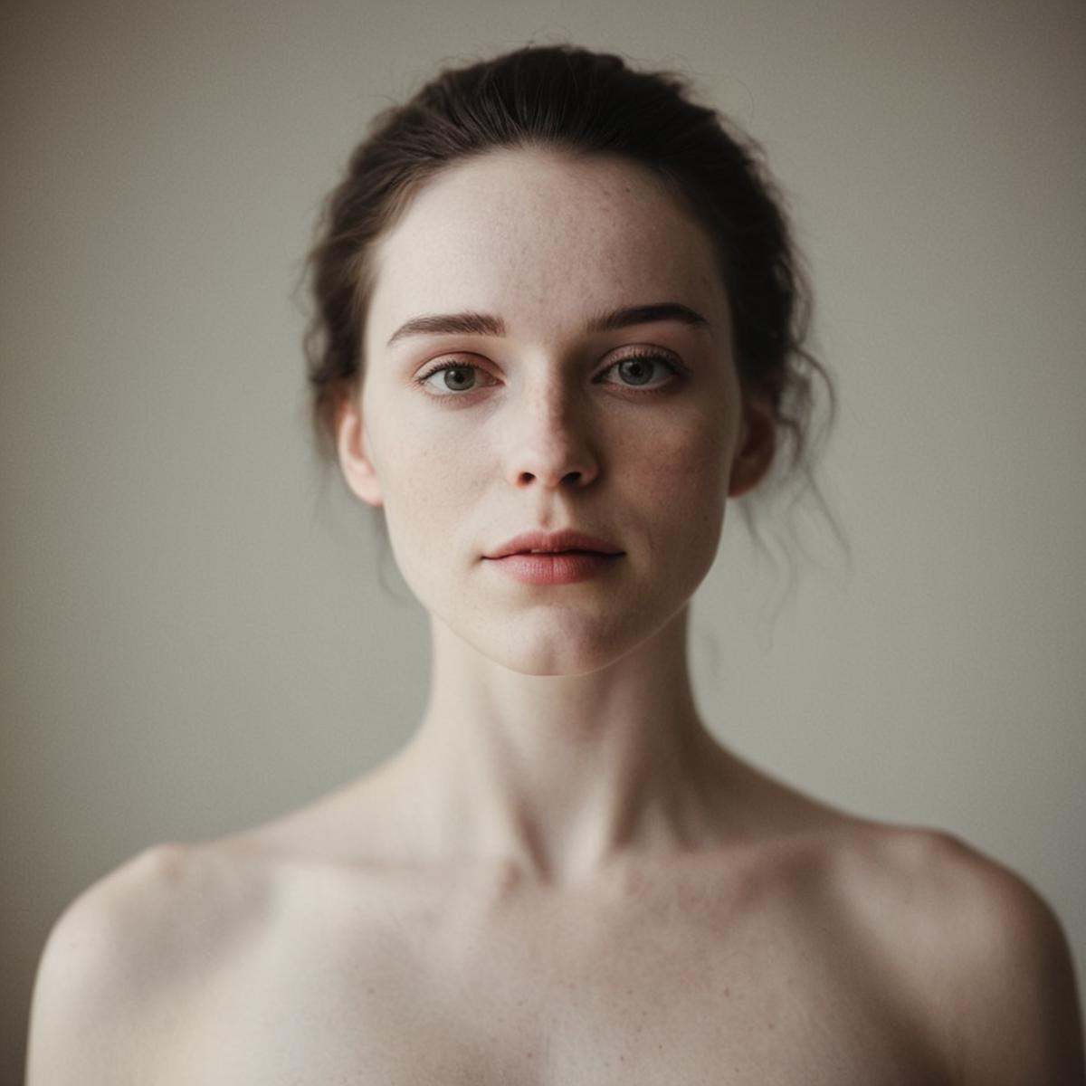 cinematic film still of pale white skin tone color naked woman,  shallow depth of field,  vignette on Tensor.Art