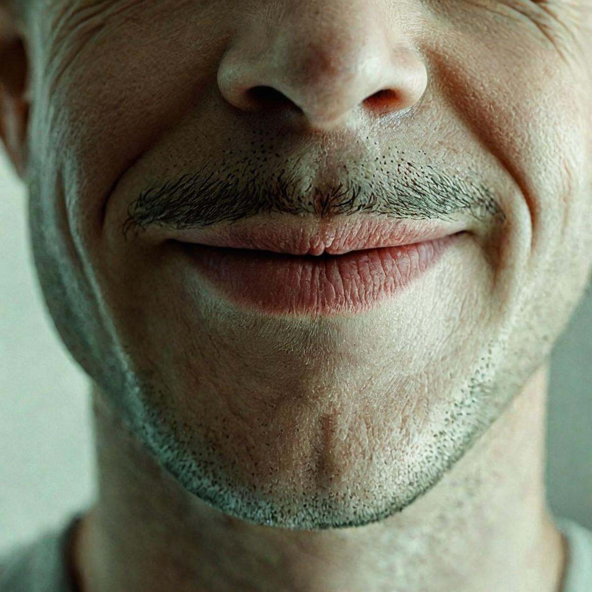 cinematic film still of very detailed skin poreA cinematic skin texture style still image of a man with a black shirt and...