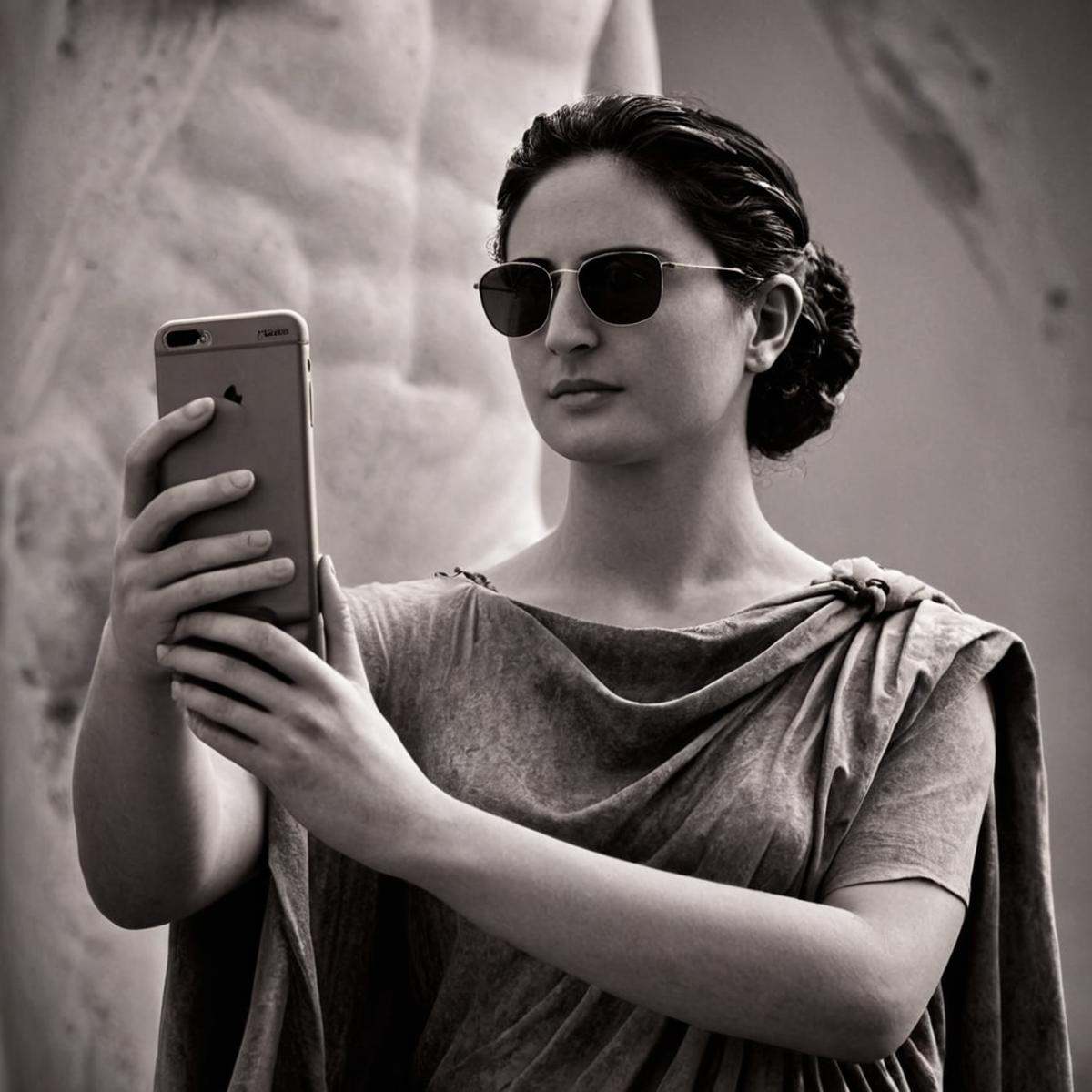 cinematic film still of 1 realism perfect Chiaroscuro Lighting Style In ancient mythical legendary world,  Apollo a statue...