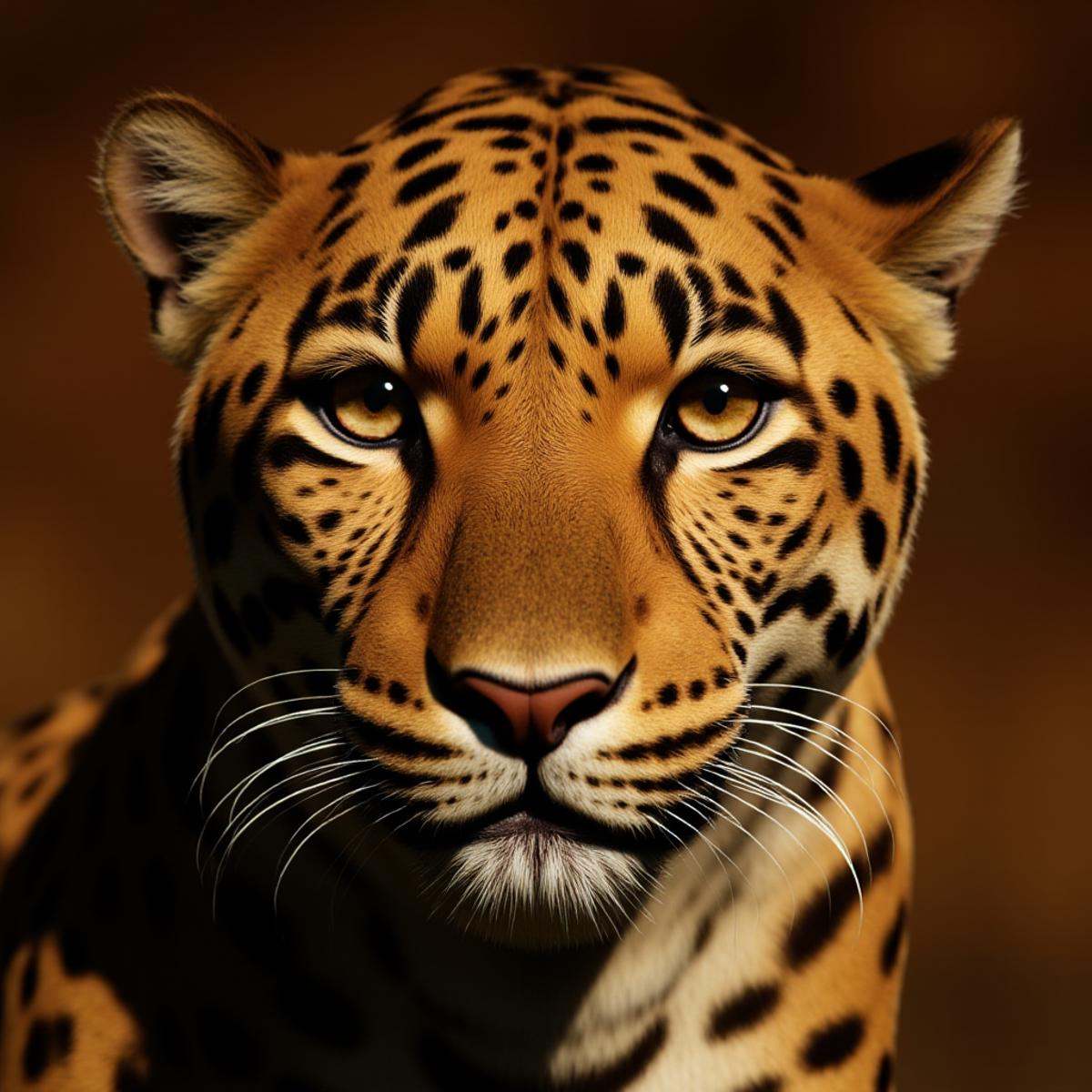 cinematic film still A cinematic skin texture style still image of a leopard is staring at the camera,  detailed wrinkles,...