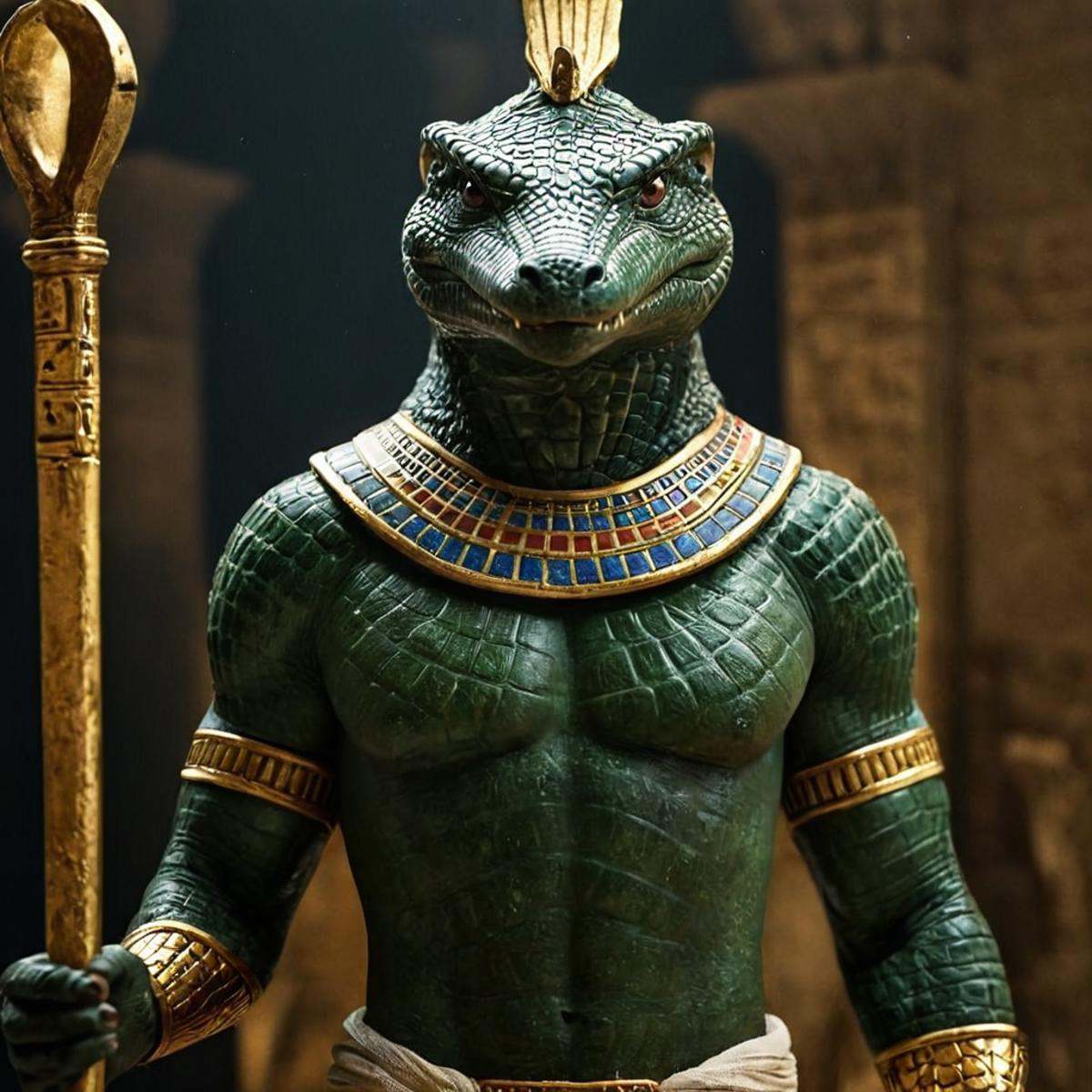 cinematic film still of 0 realism perfect Unreal Engine style Chiaroscuro Lighting Style Long time ago In ancient Egypt,...