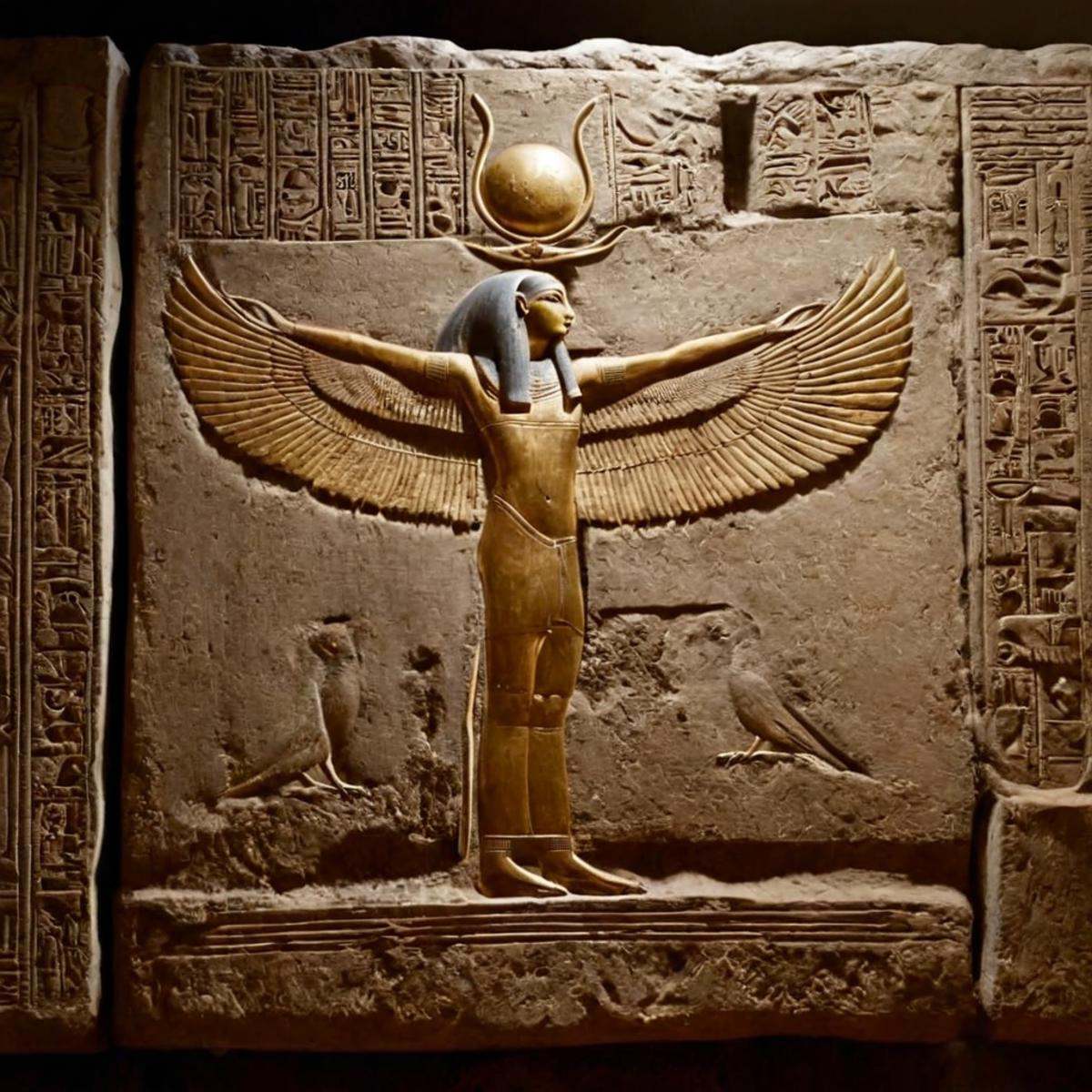 cinematic film still of 0 realism perfect Unreal Engine style Chiaroscuro Lighting Style Long time ago In ancient Egypt,...