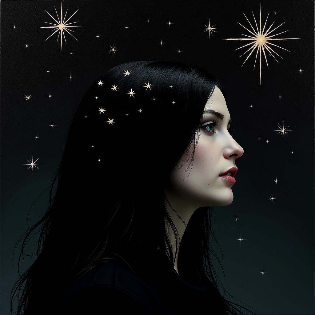 Gothic style,  In dark art movement style,  Macabre painting on Tensor.Art