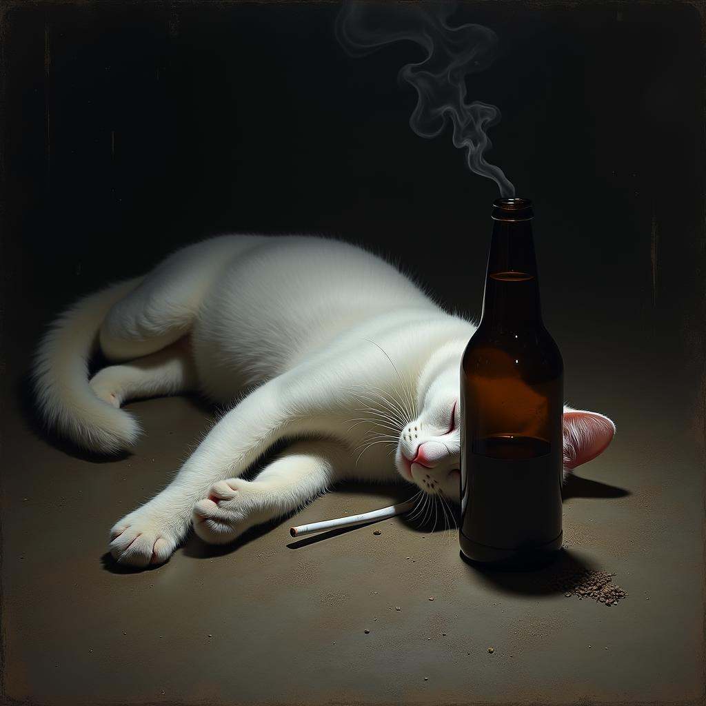 In dark art movement style,  Macabre painting,  sharp detailed cinematic art style on Tensor.Art