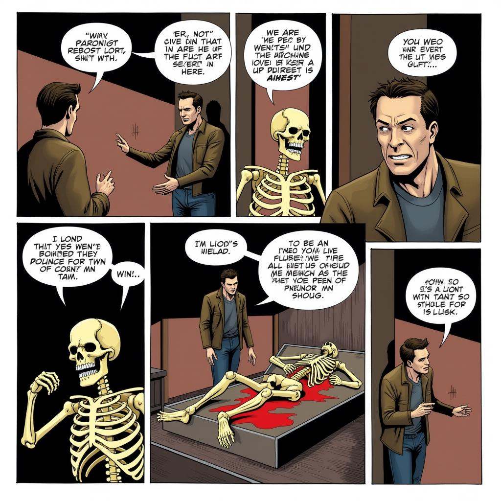 comic book art of A comic strip style of a sequence of cartoons,  arranged in interrelated panels to display brief humor o...