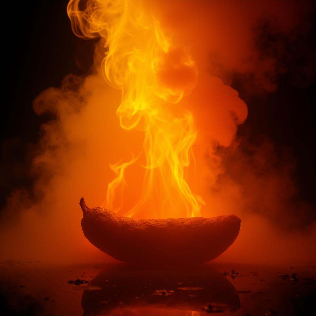 cinematic film still high contrast:1,  In "Orange themed color",  a cinematic motion picture film of a large explosion of...