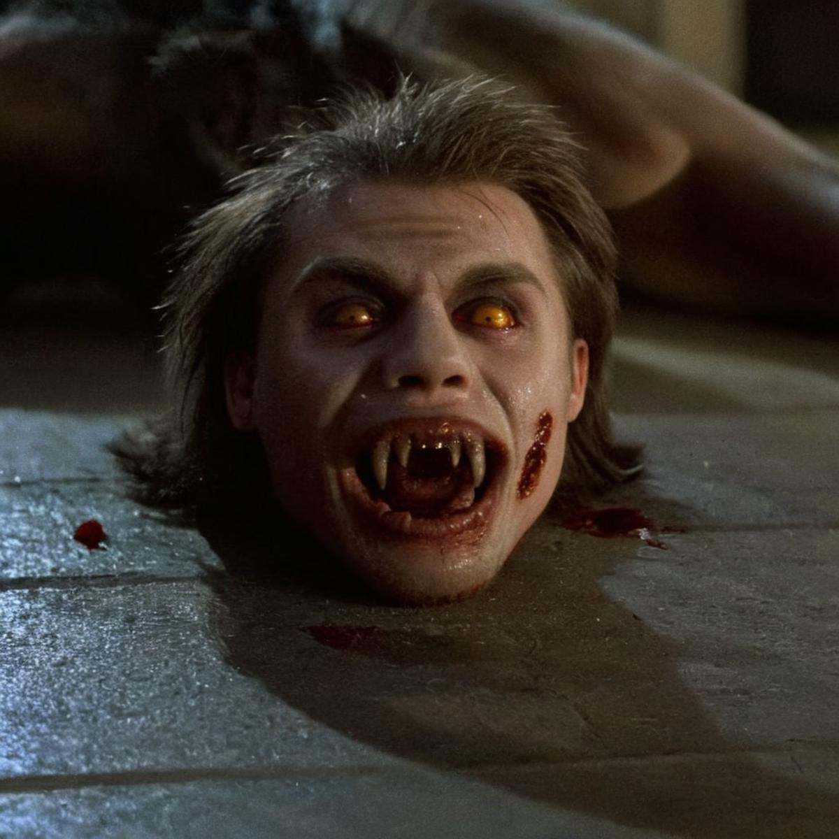 cinematic film still of Horror-themed,  Cinematic Closeup Shot Film Footage captured by Panavision Cameras and Lenses,  va...