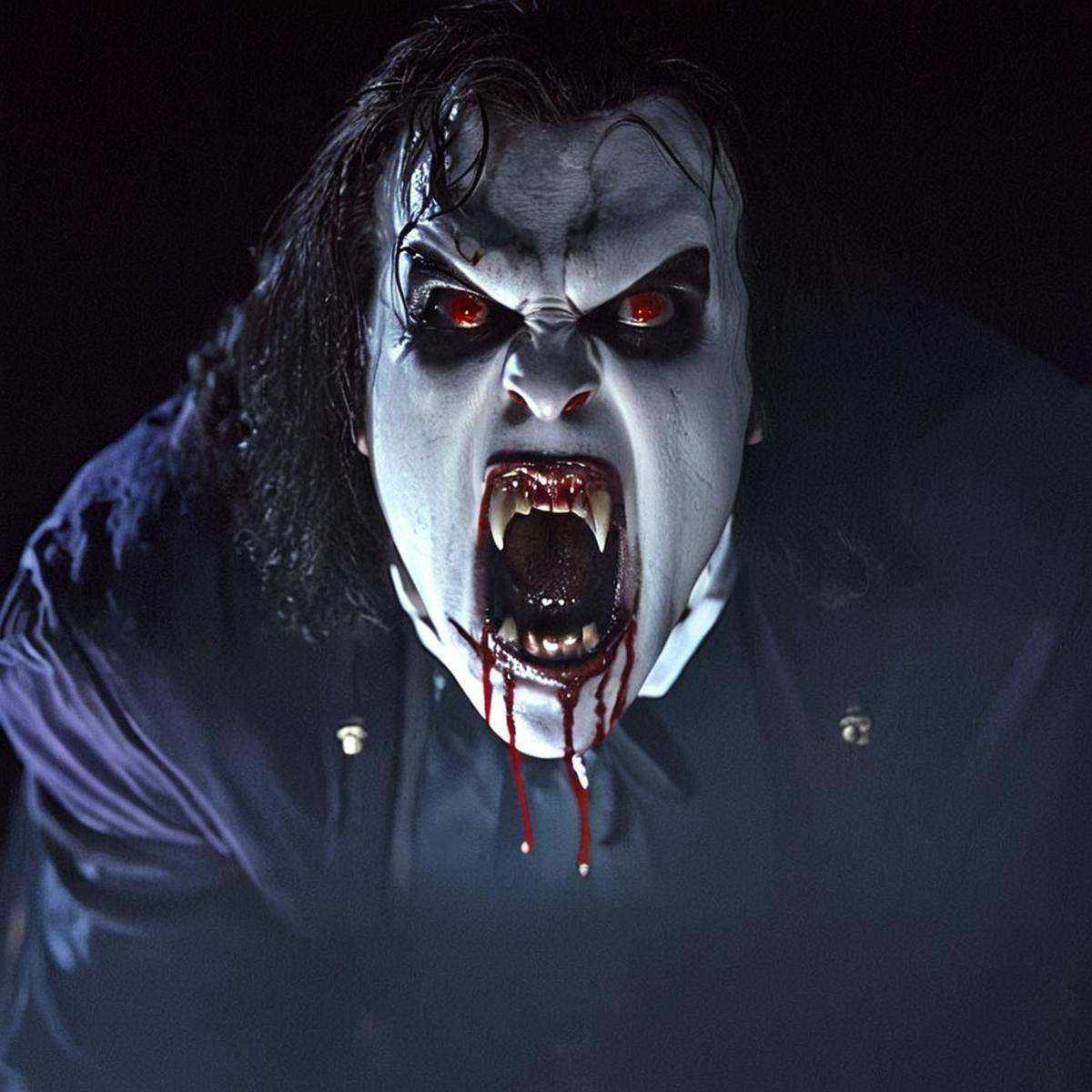 Horror-themed,  perfection style cinematic color motion picture film style Underlighting Underlight light from below style...
