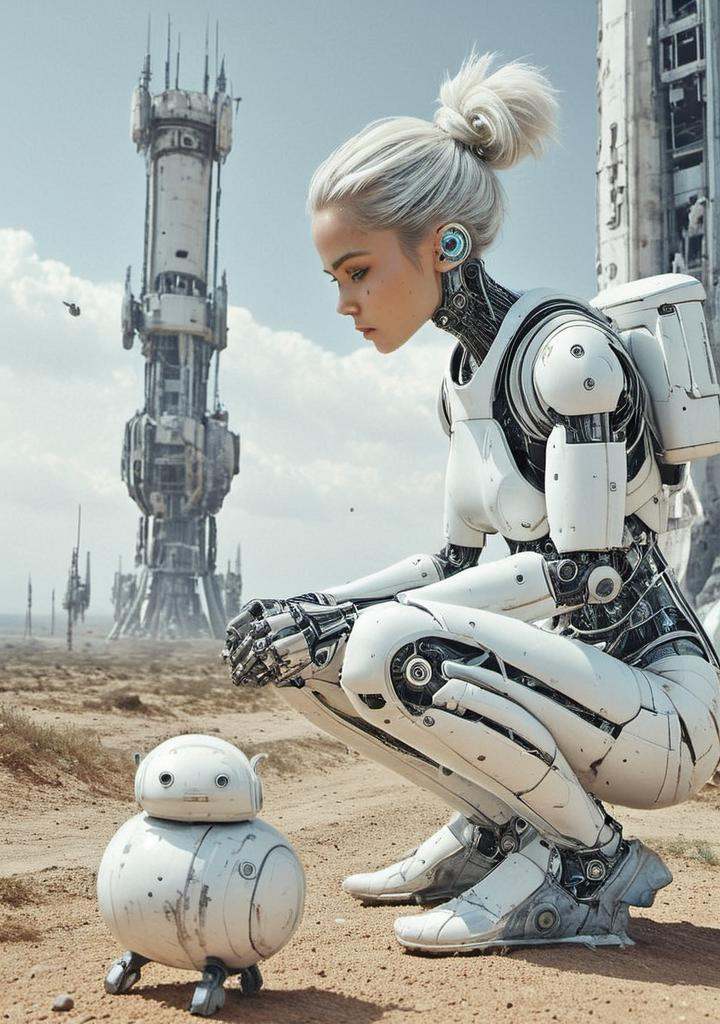 outdoors,  realistic,  robot on Tensor.Art