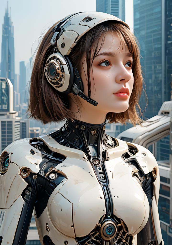 science fiction,  1girl,  breasts on Tensor.Art